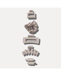 Hair Accessories Set Beige | 5er